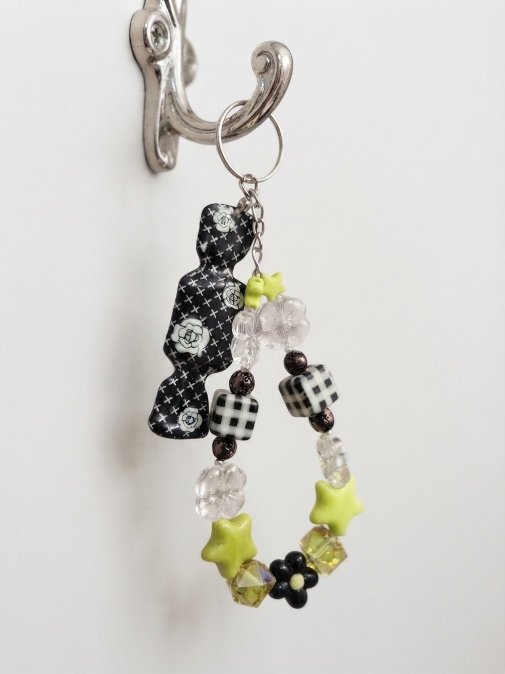 NEW Handmade Candy and Stars Beaded Keychain/Bag Charm  (0386)